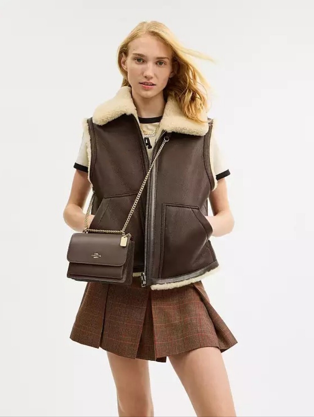 NWT Coach Mini Klare Crossbody In Dark Stone